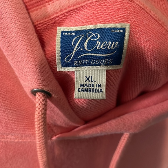 J. Crew Salmon French Terry Hoodie - Picture 3 of 3